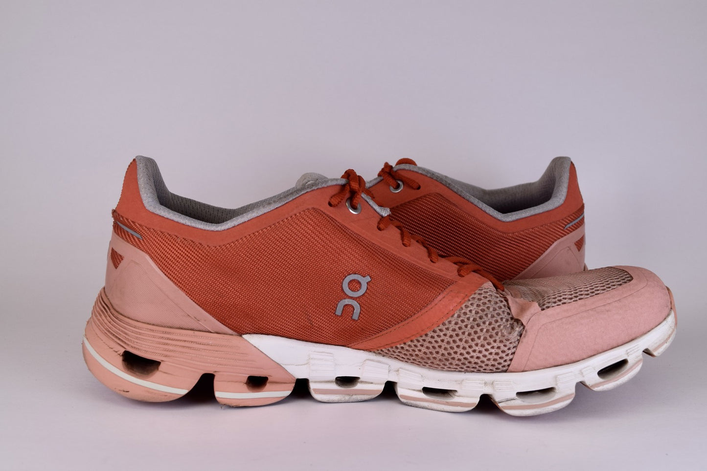 On Women On Cloudflyer Orange Running Shoes Sneakers Size 11