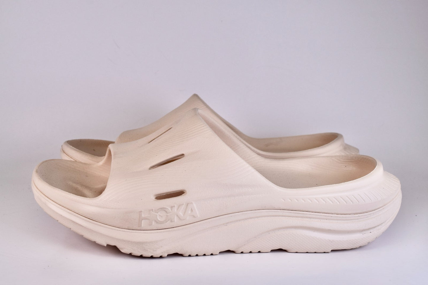 Hoka One One Unisex Ora Recovery Slide 3 Vanilla Slip On Shoe Size 8 M W 11