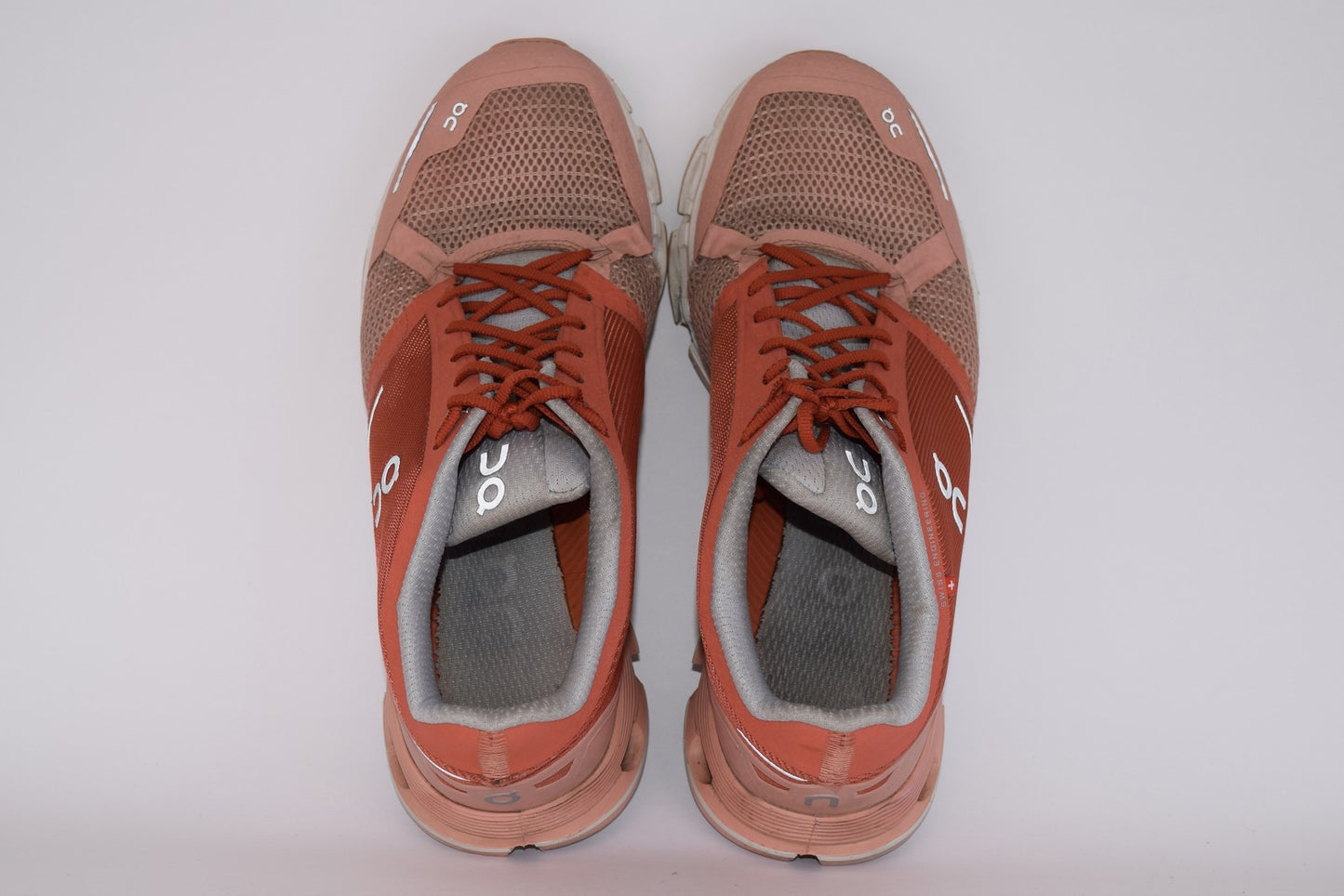 On Women On Cloudflyer Orange Running Shoes Sneakers Size 11