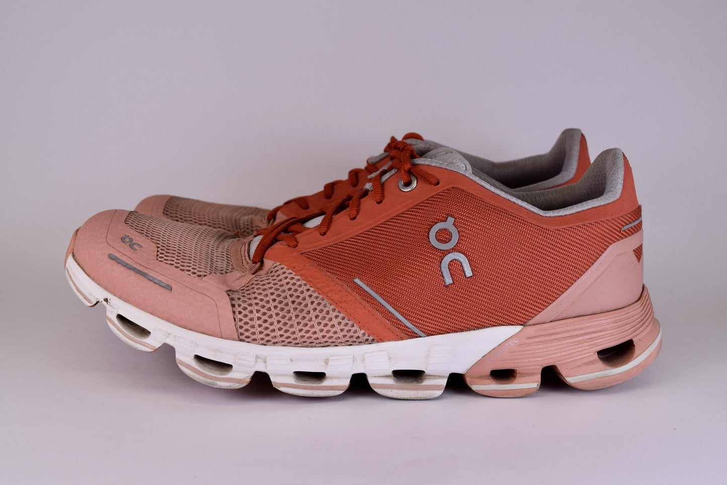 On Women On Cloudflyer Orange Running Shoes Sneakers Size 11
