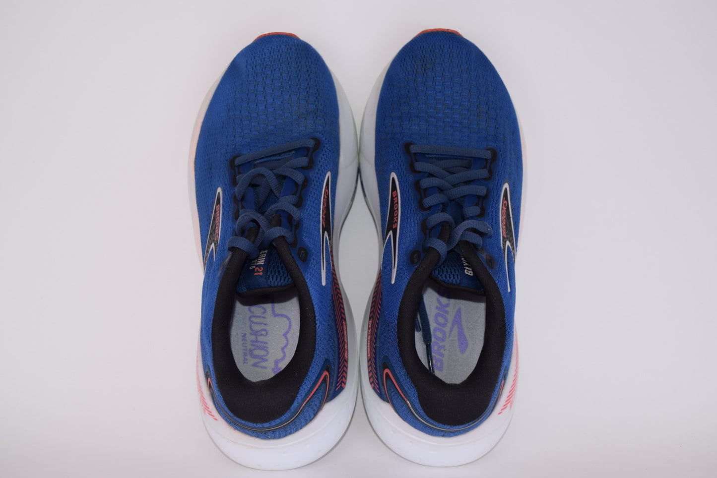 Brooks Women Glycerin GTS 21 1204091B496 Blue Running Shoes Sneakers Size 7.5 B