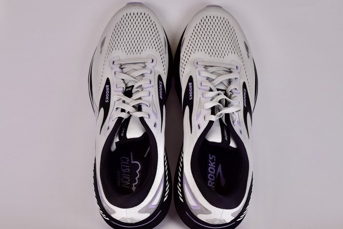 Brooks Women Adrenaline GTS 23 1203811B039 Gray Running Shoes Sneakers Size 12 B