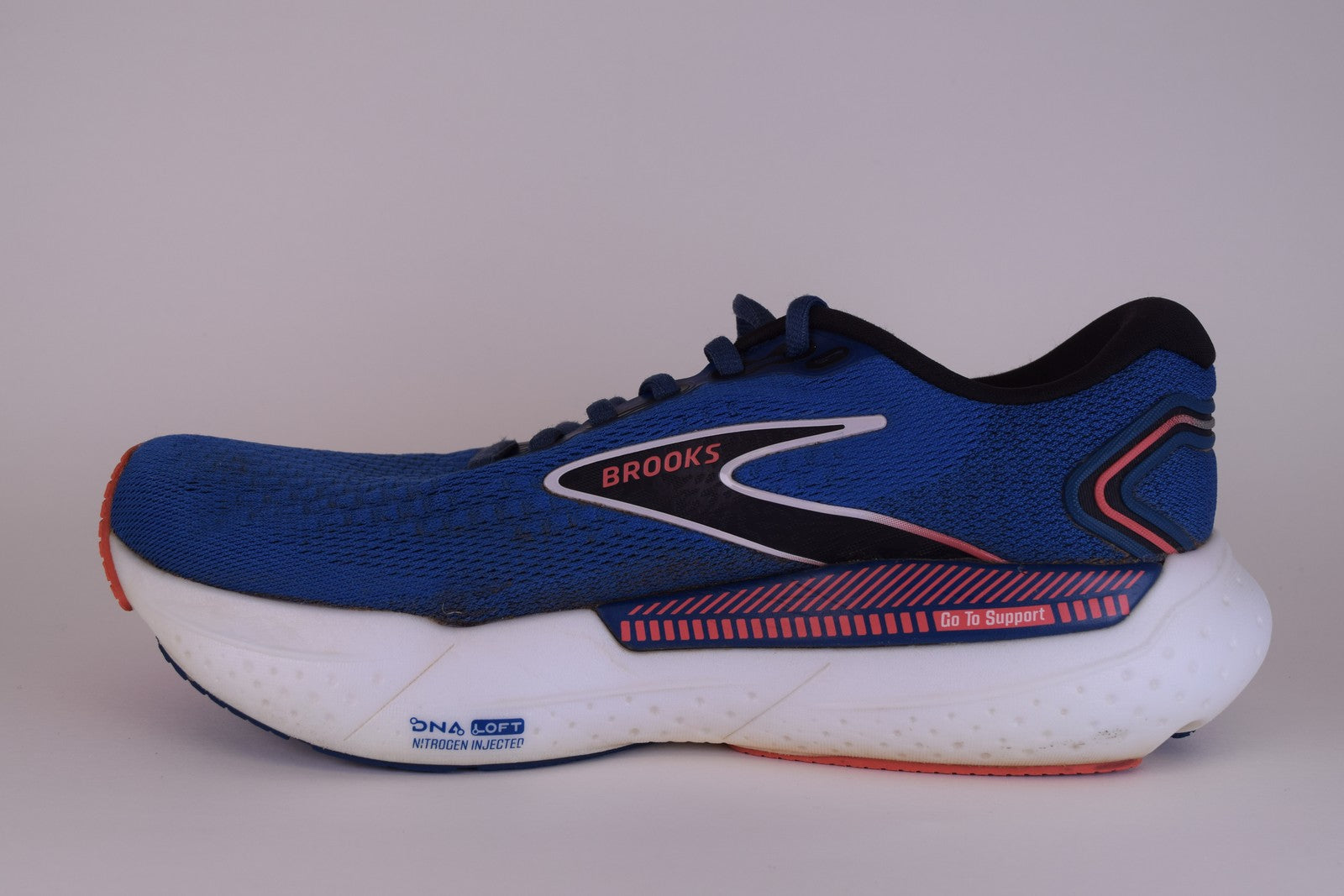 Brooks Women Glycerin GTS 21 1204091B496 Blue Running Shoes Sneakers Size 7.5 B