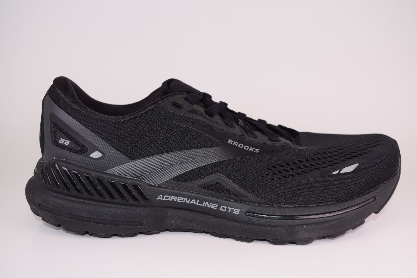 Brooks Women Adrenaline GTS 23 1203811B020 Black Running Shoes Sneakers Size 9 B