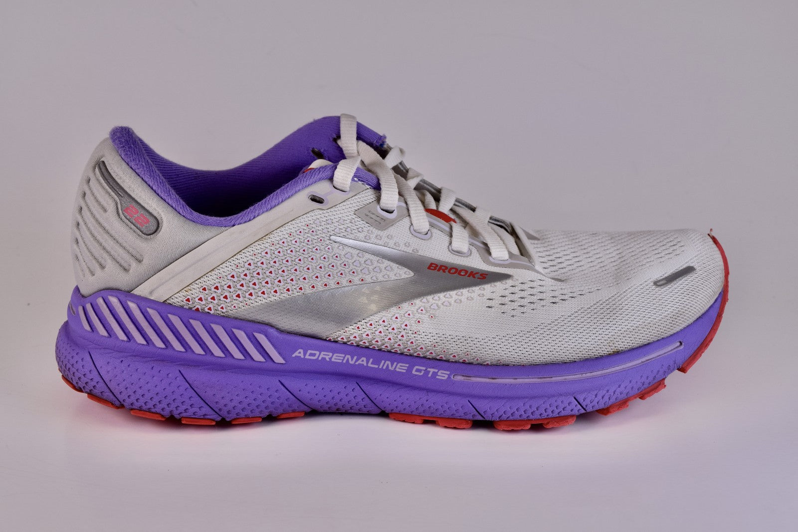 Brooks Women Adrenaline GTS 23 1203531B105 Gray Running Shoes Size 8.5 B