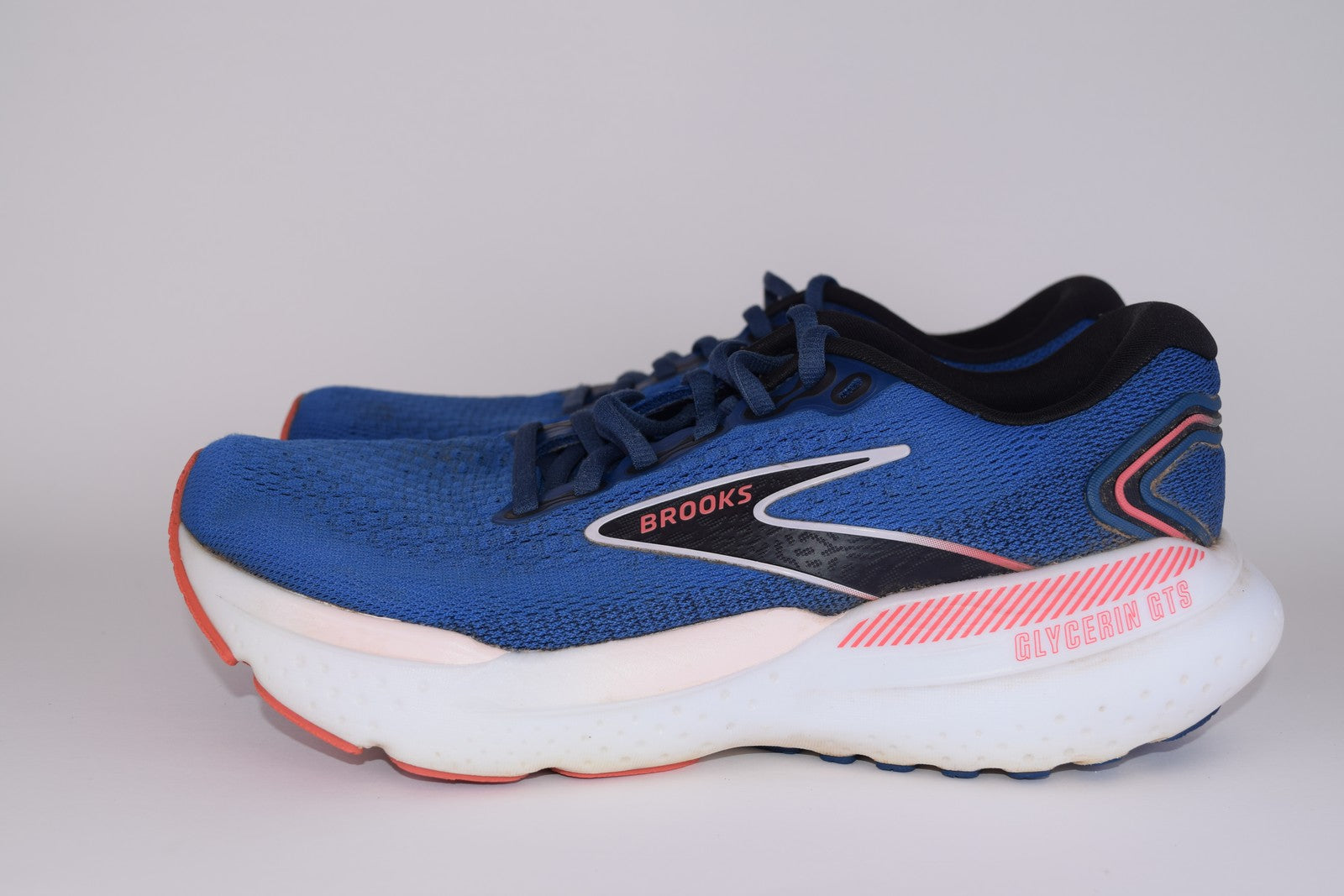 Brooks Women Glycerin GTS 21 1204091B496 Blue Running Shoes Sneakers Size 7.5 B