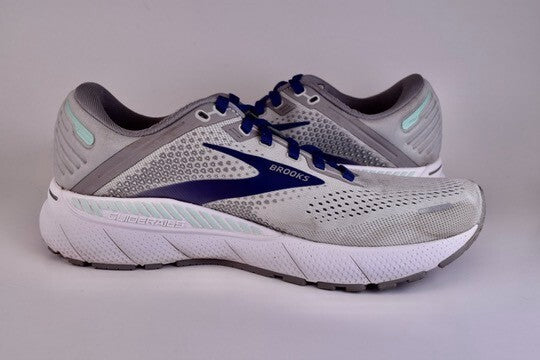 Brooks Womens Adrenaline GTS 22 1203531B045 Gray Running Shoes Sneakers Size 9 B
