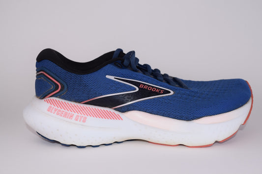 Brooks Women Glycerin GTS 21 1204091B496 Blue Running Shoes Sneakers Size 7.5 B