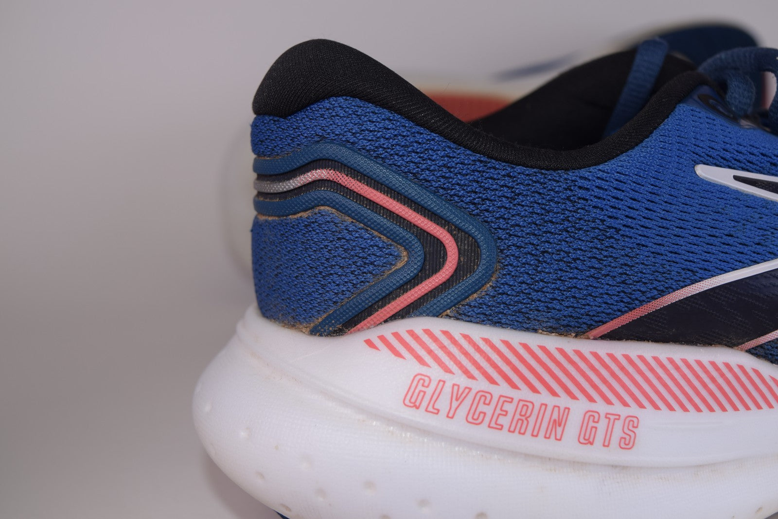 Brooks Women Glycerin GTS 21 1204091B496 Blue Running Shoes Sneakers Size 7.5 B